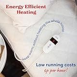 Russell Hobbs Electric Blanket, Sherpa Fleece Heated King Fitted Underblanket, 6 Heat Settings & 10 Hour Auto Shut Off, Energy Efficient, Machine Washable, 2x Remote, 150 X 200 cm, 120W, RHEDB8002