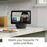 Certified Refurbished Echo Show 10 (3rd generation, 2020 release) | HD smart display with motion and Alexa, Glacier White Fabric