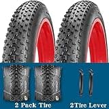 20 Inch Fat Bike Tyre 20 x 4.0 Puncture Resistant E-Bike Tyres for Electric Bike,MTB,Heavy Duty,All Terrein Tyres for Street/Trail Riding