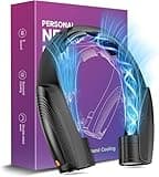8000mAh Portable Neck Fan, Neck Air Conditioner with 6 Powerful Speeds, Hands-Free 360° Cooling Neck Fan, Rechargeable USB Fan Bladeless Wearable Foldable Mini Fan for Men Women Home Office Outdoor