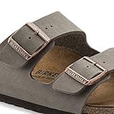 BIRKENSTOCK ARIZONA Birko-Flor Nubuck Wide, Unisex Adults' Sandals, Grey (Stone), 9.5 UK (44 EU)