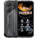 OSCAL Marine 2 Rugged Smartphone (2025),11000mAh(18W) Rugged Phone Unlocked, Android 15 Gaming Phone,Gemini AI,IP69K Protection, NFC,6.56" HD,90HZ,12(4+8)+64GB/2TB Expand,Dual SIM/1TF Slots,Black