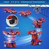 Remote Control Car Toys, Spider Car & Robots 2 in 1 Transform 360 Rotation RC Drift Racing Game Outdoor Toy Kids Stocking Filler, Xmas Gift Birthday Present for 3 4 5 6 7 8 9 Years Old Boys Girls