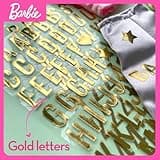 Barbie DIY Urban & Chic Fashion Designer Set – 80-Piece Custom Outfit Kit | Includes Dress, Tops, Leggings, Gold Letters, Stickers & Stamp | Creative Barbie Fashion Toy for Kids Ages 5+