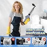 Mieaoll Toilet Unblocker, Toilet Unblocker Heavy Duty, Drain Unblocker Tool, for Bathroom Toilet Sink Floor Use