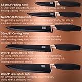 Taylor's Eye Witness TEW-LMS23CBBS11 5PC Brooklyn Knife Set Black