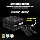 Corsair RM850e (2023) Fully Modular Low-Noise ATX Power Supply - ATX 3.0 & PCIe 5.0 Compliant - 105°C-Rated Capacitors - 80 PLUS Gold Efficiency - Modern Standby Support - Black