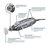 Dremel 4250 Rotary Tool 175 W, Multitool Kit with 3 Attachments 45 Accessories, 175W Motor with Electronic Feedback, Variable Speed 5.000-35.000 RPM