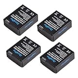 DuraPro 1250mAh 4Pc Batteries + LCD Dual USB Charger for GoPro HERO3+, HERO3 and AHDBT-201, AHDBT-301, AHDBT-302 Cameras