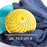 Hinrichs 2 Laundry Balls - Washing Balls for Washing Machine - wash Without Detergent - for Approx. 1,500 Washes - Yellow Laundry Ball without scent