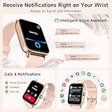 Smart Watches for Women - Answer/Make Calls, Alexa Built-in, 1.8" HD Ladies Smartwatch with Heart Rate/SpO2/Sleep Monitor, IP68 Waterproof, Fitness Watch for iPhone/Samsung/Android, 100+ Sports
