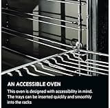 AEG 6000 Built In Electric Double Oven DEB331010M, Multilevel Cooking, 66L Main Capacity, 875x560x550 mm, Enamel Cleaning, LED Display, Stainless Steel