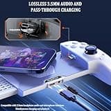 USB C Mobile Gaming Controller for iPhone 16/iPhone 15 Series & Android (Type-C),Plug and Play Gamepad Joystick, Stream PS5/Xbox/PC Games on Mobile,Cloud Gaming, Hall Effect Rocker & Trigger