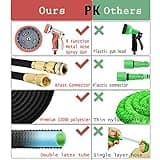 LUFENG Upgraded Expandable Hose 150FT 45M Garden Hose with Double Latex Core Hose Pipe Solid Brass Fittings 9 Function Metal Spray Gun Nozzle Wall Hanger for Gardening Car Washing Pet Bathing (150FT)
