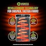 Tower T17190GRP Vortx XL Dual Stack Air Fryer with Digital Control Panel, Space Saving Design, 6 Preset Cooking Modes, Match Cook & Smart Finish Functions, 2460W, 11L, Graphite with Chrome Trim
