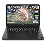 HP Omen Gaming Laptop | AMD Ryzen 9 8945HS Processor | 32GB RAM | 1TB SSD | NVIDIA GeForce RTX 4060 Laptop GPU | 17.3 Inch QHD (1920 x 1280) IPS Display | 240Hz | Windows 11 Home | Black | 17-db0008sa