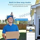 Hiseeu Wired CCTV Security Camera System Outdoor, 8 Channel 5MP DVR with 4x PT Camera, Home Security Systems Night Vision, Motion Detection, 1TB Hard Drive, Remote Access, App Alert