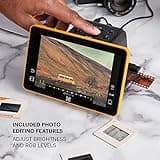 KODAK RODFS70 Kodak Slide And Scan Digital Film Scanner 7 Inches Max - Large 7 Inches LCD Screen, Convert Color and B and W Negatives and Slides 35 mm, High Resolution 22 MP JPEGs,Black
