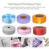 ZIXIAOS Satin Ribbon Printing Machine Digital Ribbon Printer, Label Printer Foil Stamping Printing Machine for Gift Wrapping, Supports 50+ Languages for Christmas Party,singlerow