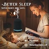 Ceramic Essential Oil Diffuser For Home Electric 200ml Large Humidifier Cool Mist Aromatherapy Premium Ultrasonic 4 In 1, 9 LED Lights, 4 Timer Adjust Settings