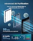 Pro Breeze® OmniAir 41" Bladeless Tower Fan with Air Purifier - Silent Standing Portable Circulator - Remote Control, WiFi, HEPA Filter, LED Display, 10 Fan Speeds, 5 Modes & 60° Oscillation