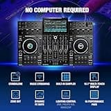 Denon DJ PRIME 4+ Standalone DJ Controller with Stem Separation on 4 Decks, Wi-Fi Streaming, Drop Sampler Mixer, 10.1" Touchscreen, Light Control