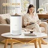 Air Purifier,Smart Air Purifier For Home Covers 62.5 M² Cadr 180-300m³/H, Hepa Air Purifer With Child Lock,Pm2.5 Index,Fan Speed,Filter Reset,Tuya Wifi