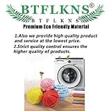 BTFLKNS Laundry Balls Set, Eco-Friendly Super Washing Machine Laundry Ball, All Natural Washer Ball Laundry Detergent Alternative, Household Can Be Reused 2000 Washings(2pcs Balls, Pink,Blue)