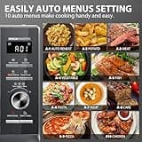 TOSHIBA 26L Air Fry Auto Menu Combo 6-in-1 900W Microwave Oven With Steamer in Morandi Grey, Inverter, Chef defrost, Convection, Combi., Steam, Grill, 10 power levels, 10 Auto Menus, MW3-AC26SFI(MG)