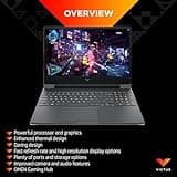HP Victus Gaming Laptop 15-fa1000sa | Intel Core i5-12500H Processor | 16GB RAM | 512GB SSD | NVIDIA GeForce RTX 4060 Laptop GPU | 15.6 inch FHD 16:9 Display | 144Hz | Microsoft Windows 11 | Silver