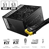 MSI MAG A750GL PCIE5 Power Supply Unit, 750W, 80 Plus Gold, Fully Modular, ATX 3.0, PCIe 5.0 GPU Support, Black Flat Cables, 7 Year Warranty