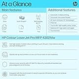 HP Laserjet Pro MFP 4302fdw Laser Printer | Colour | Printer for Small Medium Business | Wireless | Print, Copy, Scan, Fax | Automatic Document Feeder | 2-Sided Printing | Self-Healing WiFi | Ethernet