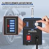 Plastic Welder Kit, 220V Plastic Welding Machine with 600pcs Hot Staples Car Bumper Repair Kit with 5-Level Adjustable Power for Car Plastic Crack Repair