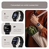 Google Fitbit Versa 4 Fitness Smartwatch with built-in GPS and up to 6 days battery life - compatible with iOS 15 or higher & Android OS 9.0 or higher, Black/Graphite
