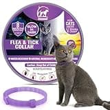 Cat Repellent Treatment, Cat Repellent Collars, Adjustable Cat Repellent Collar, Waterproof, Reflective, Natural Repellent Cat Collar(Single Pack, Purple)
