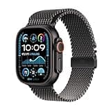 Apple Watch Ultra 2 GPS + Cellular 49mm Smartwatch, Sports Watch with Black Rugged Titanium Case with Black Milanese Loop - S. Fitness Tracker, Precision GPS, Extra-Long Battery Life, Carbon Neutral