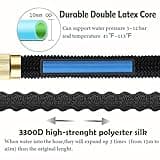 LUFENG Upgraded Expandable Hose 150FT 45M Garden Hose with Double Latex Core Hose Pipe Solid Brass Fittings 9 Function Metal Spray Gun Nozzle Wall Hanger for Gardening Car Washing Pet Bathing (150FT)