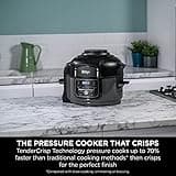 Ninja Foodi MINI Multi-Cooker 4.7L, with 6 Cooking Functions in 1, Pressure Cooker, Air Fryer, Slow Cook and Steam, 1460W, Grey/Black OP100UK