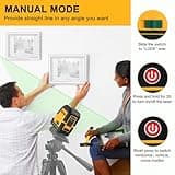 PREXISO 30m Laser Level, Rechargeable Self Leveling Cross Line Green, Horizontal and Vertical Line Laser Level with Magnetic Holder, for Construction, House Decoration(Tripod Not Included)