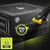 MSI MAG A750GL PCIE5 Power Supply Unit, 750W, 80 Plus Gold, Fully Modular, ATX 3.0, PCIe 5.0 GPU Support, Black Flat Cables, 7 Year Warranty