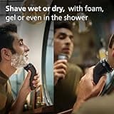Philips Electric Shaver 3000 Series - Wet & Dry Electric Shaver for Men with SkinProtect Technology in Dark Moon, Pop-up Beard Trimmer, Cordless Shaver (Model S3145/00)