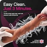 SoloFun 3 in 1 Realistic Male Masturbators with 3D Vagina Lifelike Realistic Textured Pocket Pussy Adult Sex Toys for Men Penis Stimulation Manual Masturbators Cup, Brown - Includes 2X 30ml lubes