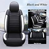 LSDRALOBPOI Car Seat Covers Full Set for Volv𝐨 V40 Cross Country 2012-2019,Leather Front Rear Seat Protectors,Waterproof Breathable Seat Protectors,car interior accessories.