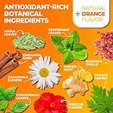 Total Tea Slimming Detox Tea Caffeine Free, Herbal Blend with Chamomile, Hibiscus and Ginger Root for Colon Cleanse and Weight L0SS – Natural Citrus&Cinnamon Herbal Tea for Digestive Health (25 Bags)