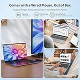 15.6 Inch Laptop, Quad-Core N95 Processor Up to 3.4GHz (Beat N5095), 16GB DDR4 512GB SSD Notebook Computers, 1080P FHD Display Laptops Computer, WiFi 5G, Type-C, USB 3.0, with Keyboard Film UK/Mouse
