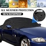 Car Cover Waterproof Replacement For Bmw Z3/Z4, Half Garage Car Cover Car Tarpaulin Windproof Half Cover For All-Weather Uv-Resistant Full Garage Rain Sun Dust Protection