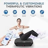 Taevno Vibration Plate Exercise Machine Weight Loss, Full Body Shaker Workout Vibration Plates Lymphatic Drainage, Stand Shake Vibrating Plate for Women Men 450 Lbs Capacity Fitness Platform Black
