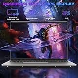 2025 16 Inch 2.5K IPS Gaming Laptop Computer, AMD Ryzen 7 6800H (Up to 4.7GHz), 16GB DDR5 512GB SSD, AMD Radeon 680M, WiFi 6, Type-C, Webcam, Fingerprint, Backlit Keyboard, Windows 11 Pro w/ MS Office