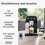 De'Longhi Eletta Explore Cold Brew ECAM452.67.G, Barista Coffee Machine with LatteCrema Hot and Cool, Espresso Machine, Automatic Coffee Bean Machine, Cold Extraction, Coffee Pot Included, Dark Grey