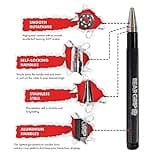 BEAR GRIP - Elite Speed Skipping Rope for Fitness Conditioning, Self-Locking Anti-Slip Handles for Crossfit, MMA & Boxing, Adjustable, HIIT & Cardio Workouts for Men & Women - Black Aluminium